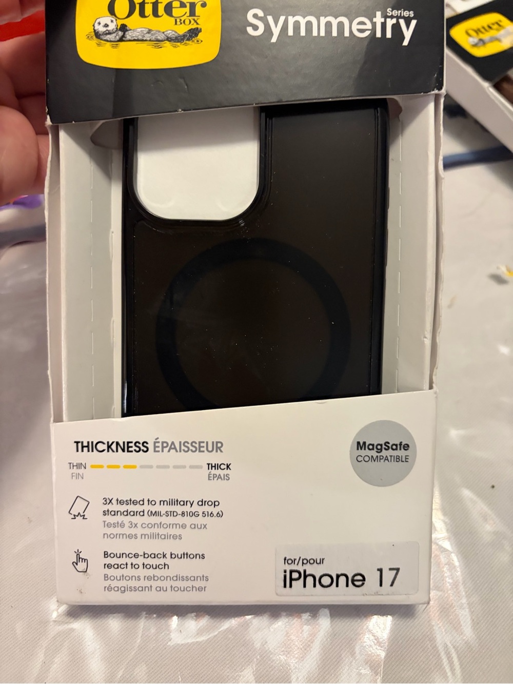 OtterBox Symmetry Series MagSafe Compatible Case for iPhone 17 - Black New